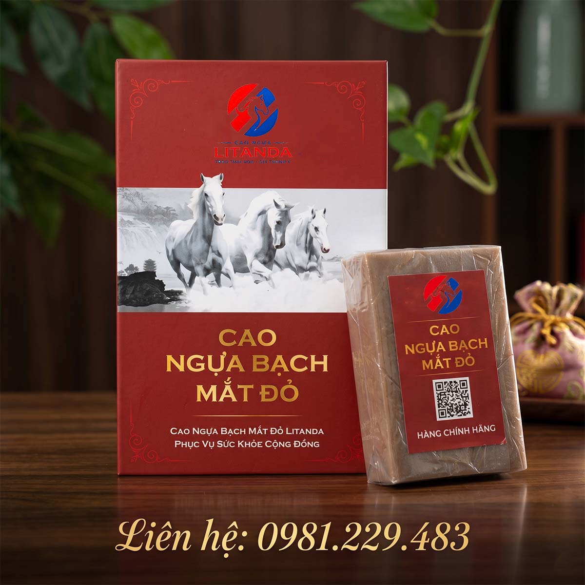 Cao ngựa bạch mắt đỏ thương hiệu Litanda