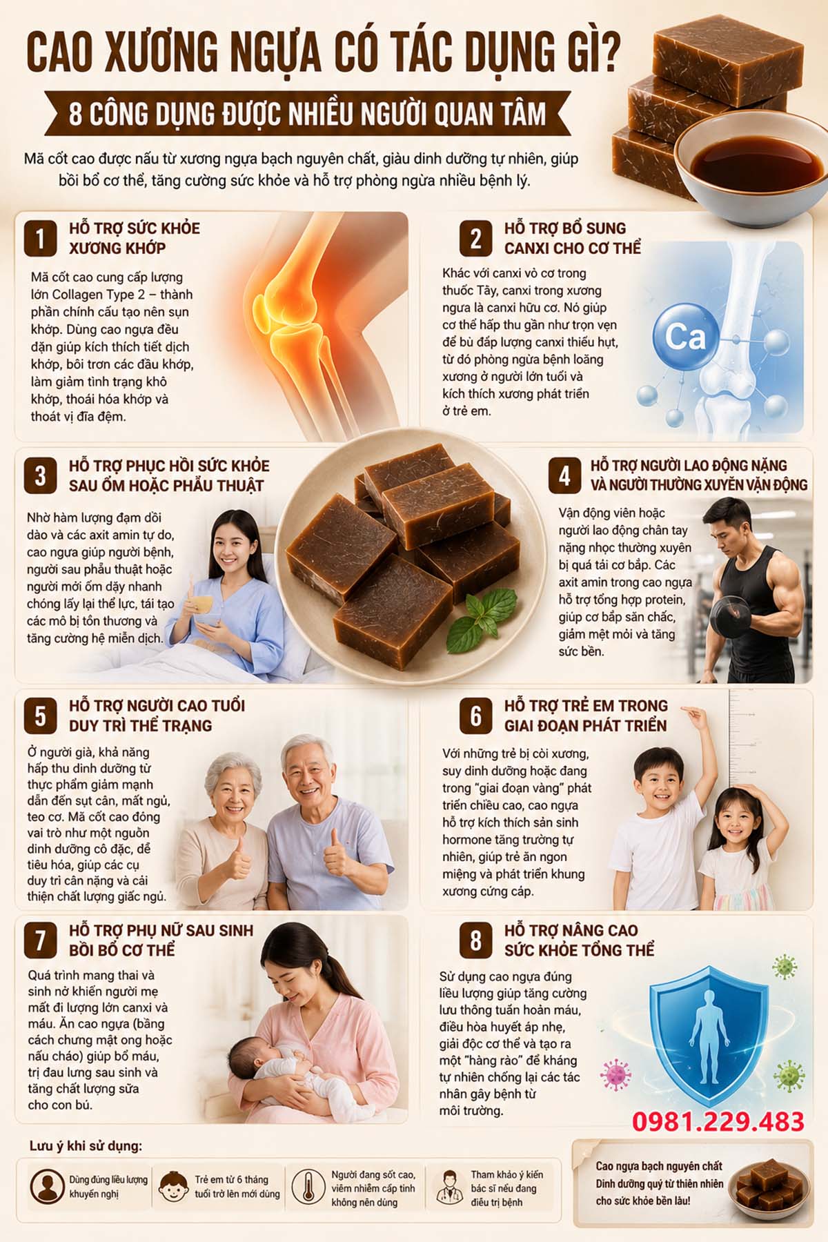 Cao xương ngựa có tác dụng gì