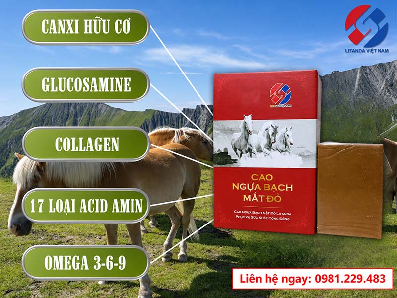 Các thành phần dưỡng chất có trong cao ngựa bạch