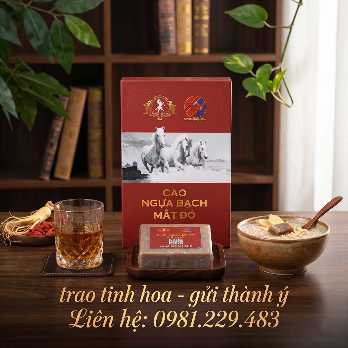 Cao ngựa bạch mắt đỏ Litanda - Sản phẩm cao cấp