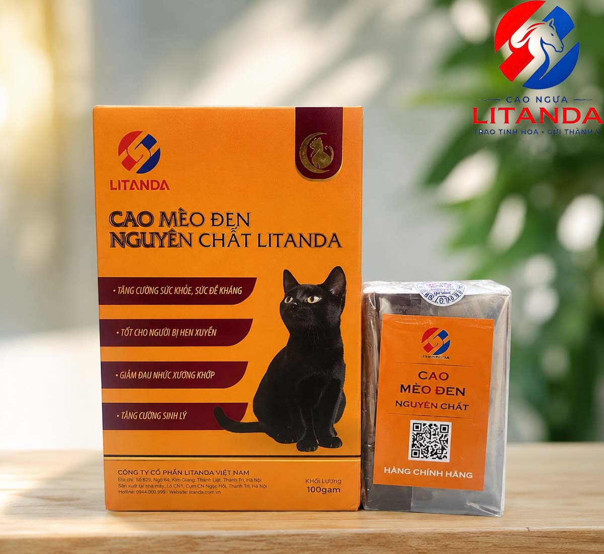 Sản phẩm cao mèo đen thương hiệu Litanda - uy tín tại thị trường Việt
