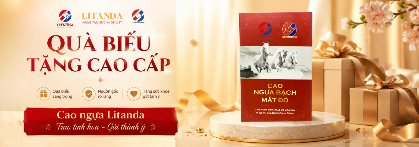Cao ngựa Litanda là sản phẩm quà biếu tặng cao cấp, chất lượng cao