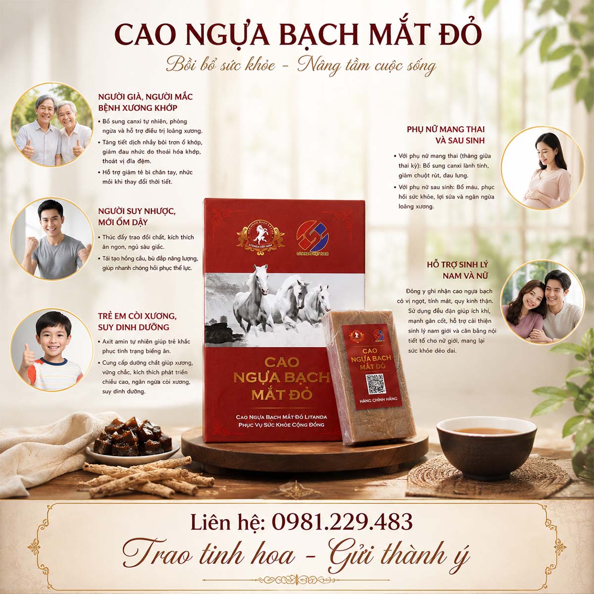 Công dụng của cao ngựa bạch mắt đỏ