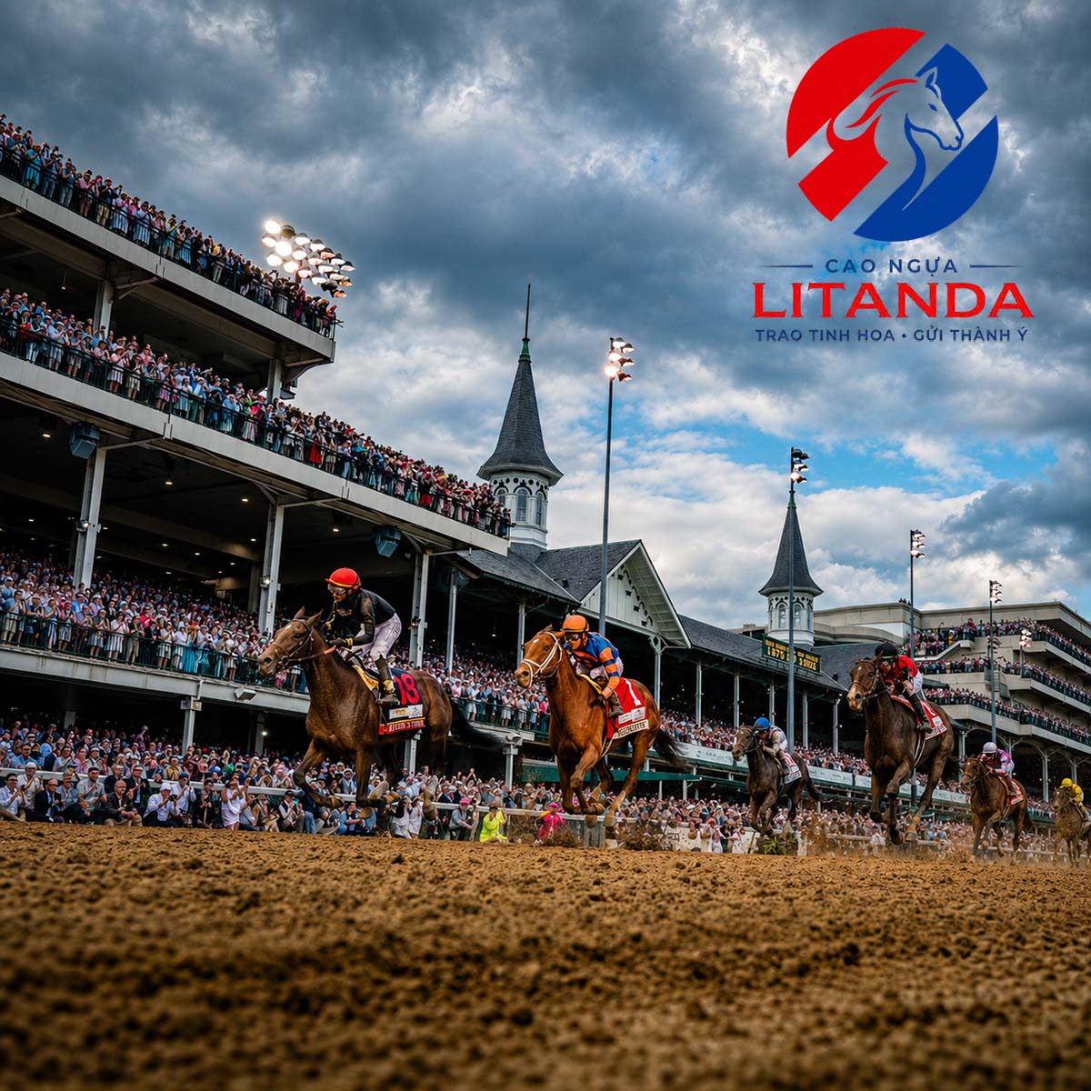Khung cảnh hoành tráng của giải đua ngựa Kentucky Derby