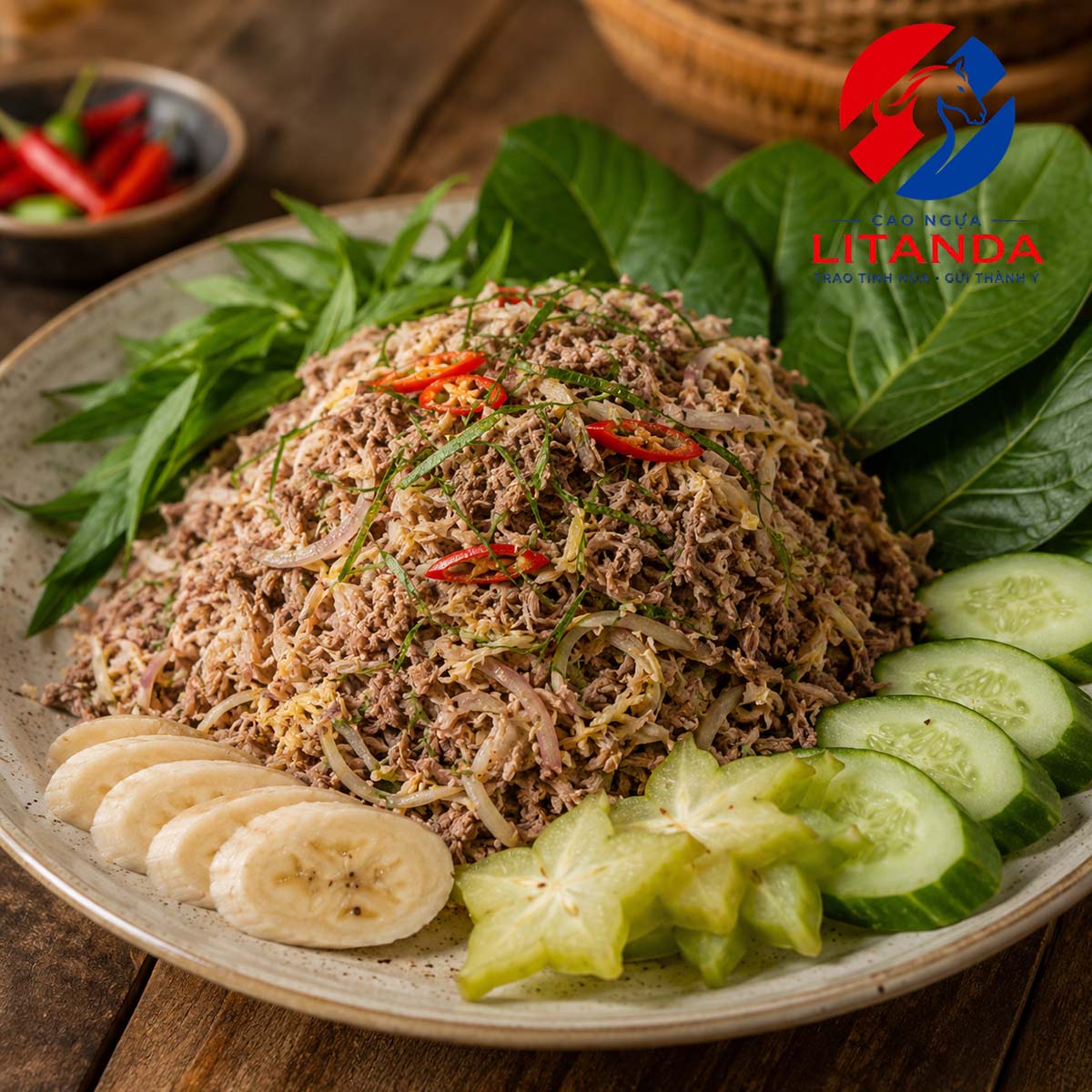 Nem ngựa trộn thính - mồi ngon tốn bia
