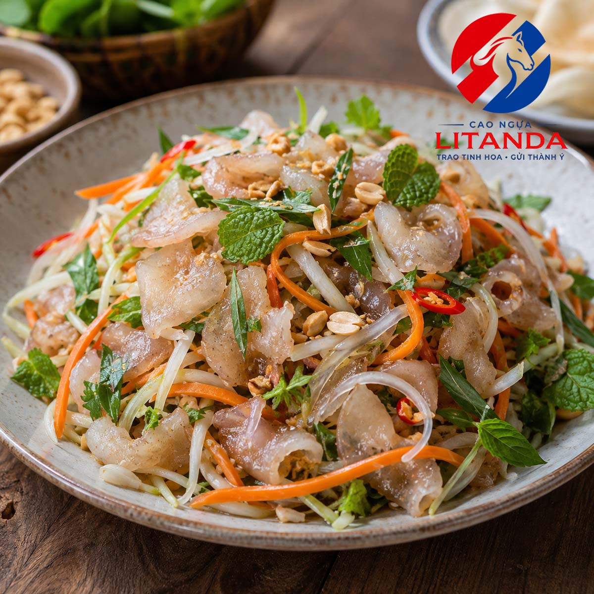 Nôm gân ngựa dai ngon sần sật